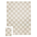 3 prouts Gulvpuslespil, Checkerboard beige