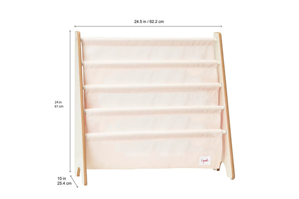 Bogreol med lama motiv til børneværelse, 61x62x25 cm – 3 Sprouts