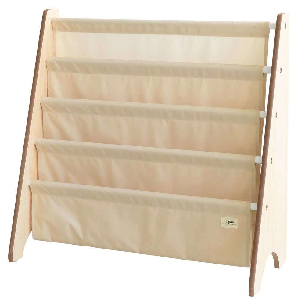Bogreol Træ – Beige – 3 Sprouts