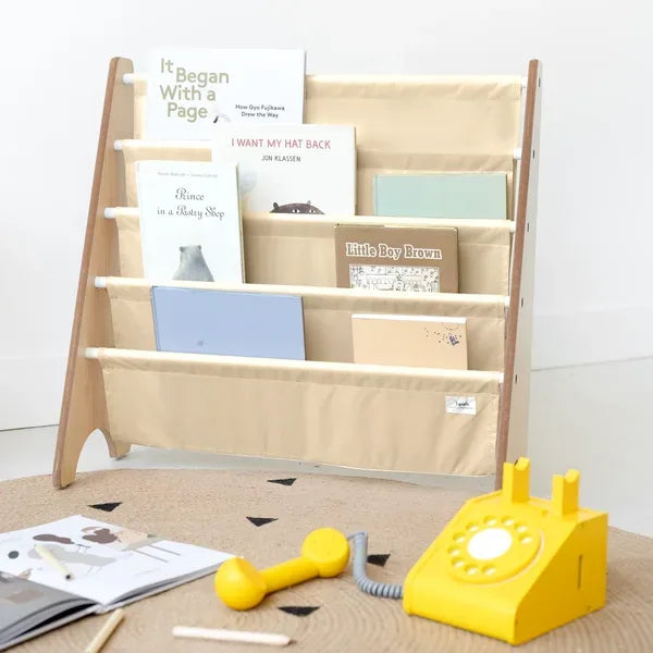 Bogreol Træ – Beige – 3 Sprouts