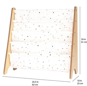 Bogreol Træ – Terrazzo, Creme – 3 Sprouts