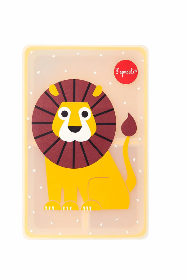 Madkasse I Silikone – Løve – 3 Sprouts