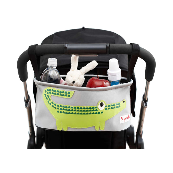 3 Sprouts Opbevaringskurv til klap- og barnevogn (Stroller organizer), Krokodille