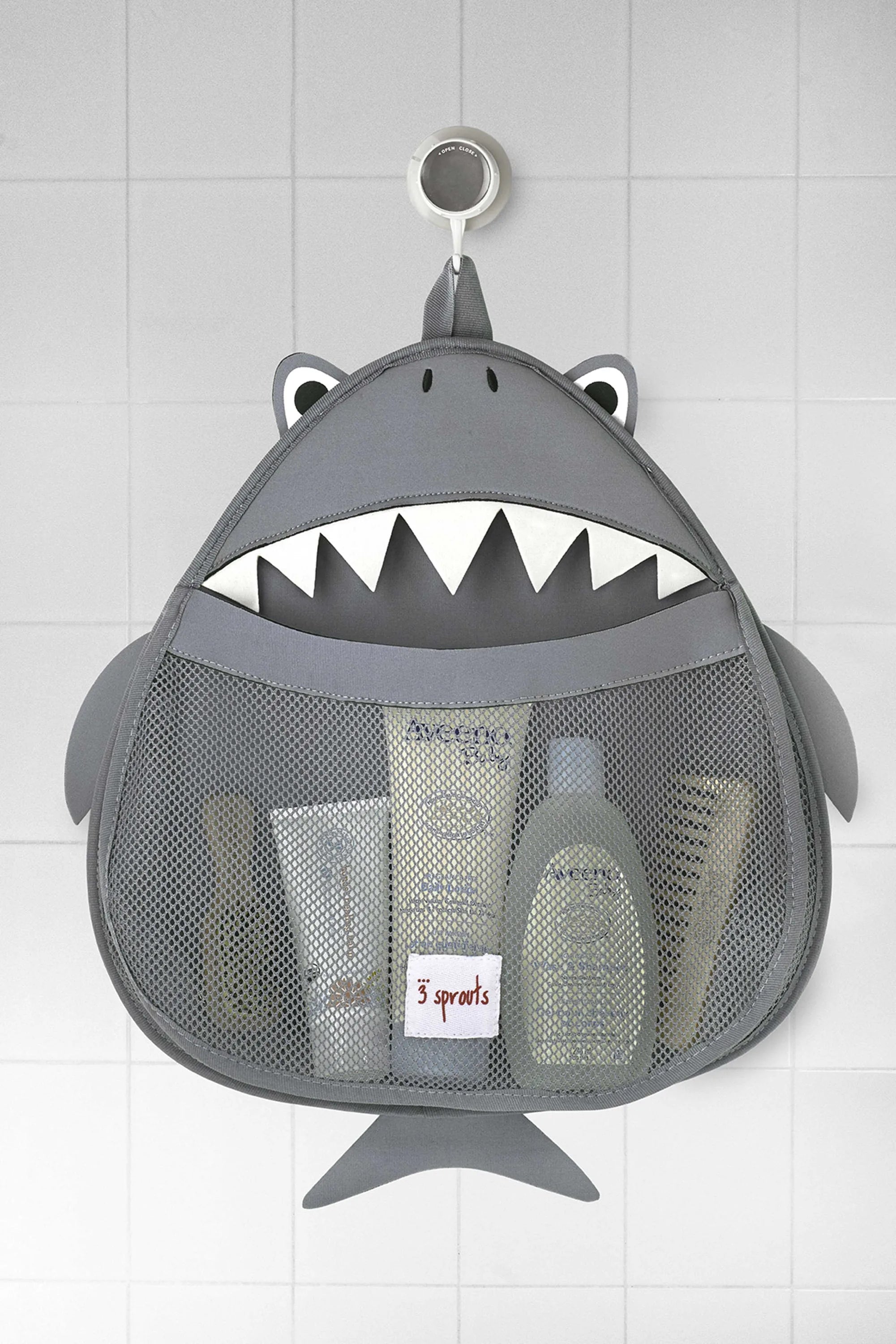 Opbevaringspose Til Badeværelset – Haj – 3 Sprouts