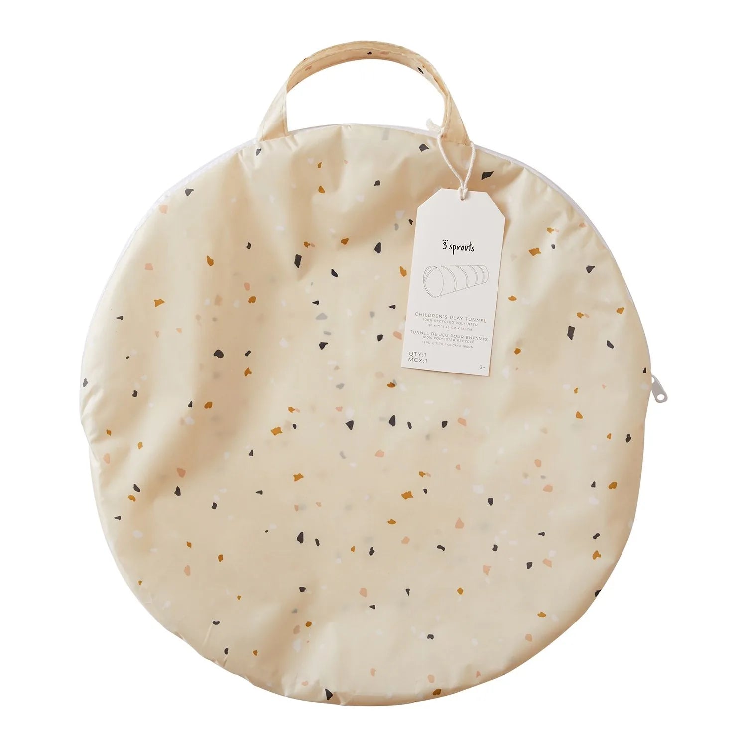 Legetunnel – Terazzo, beige – 3 Sprouts