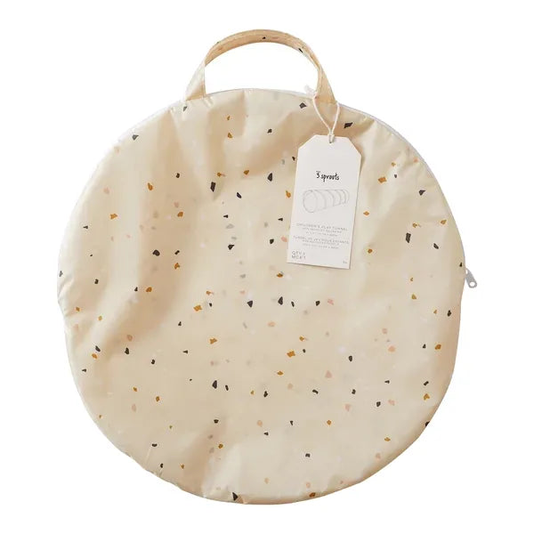 Legetunnel – Terazzo, beige – 3 Sprouts