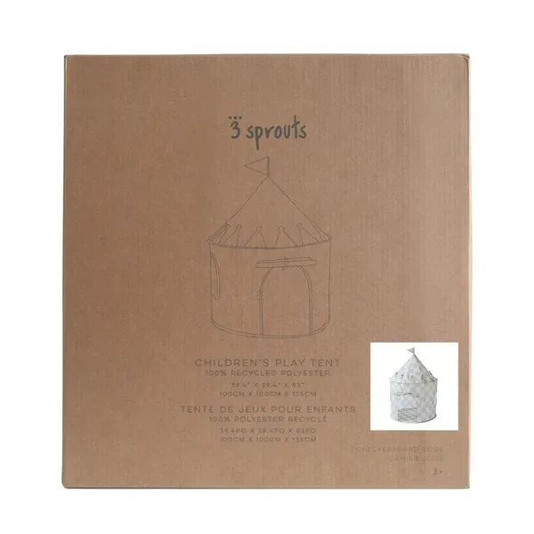 3 Prouts Legetelt – Checkerboard beige – 3 Sprouts
