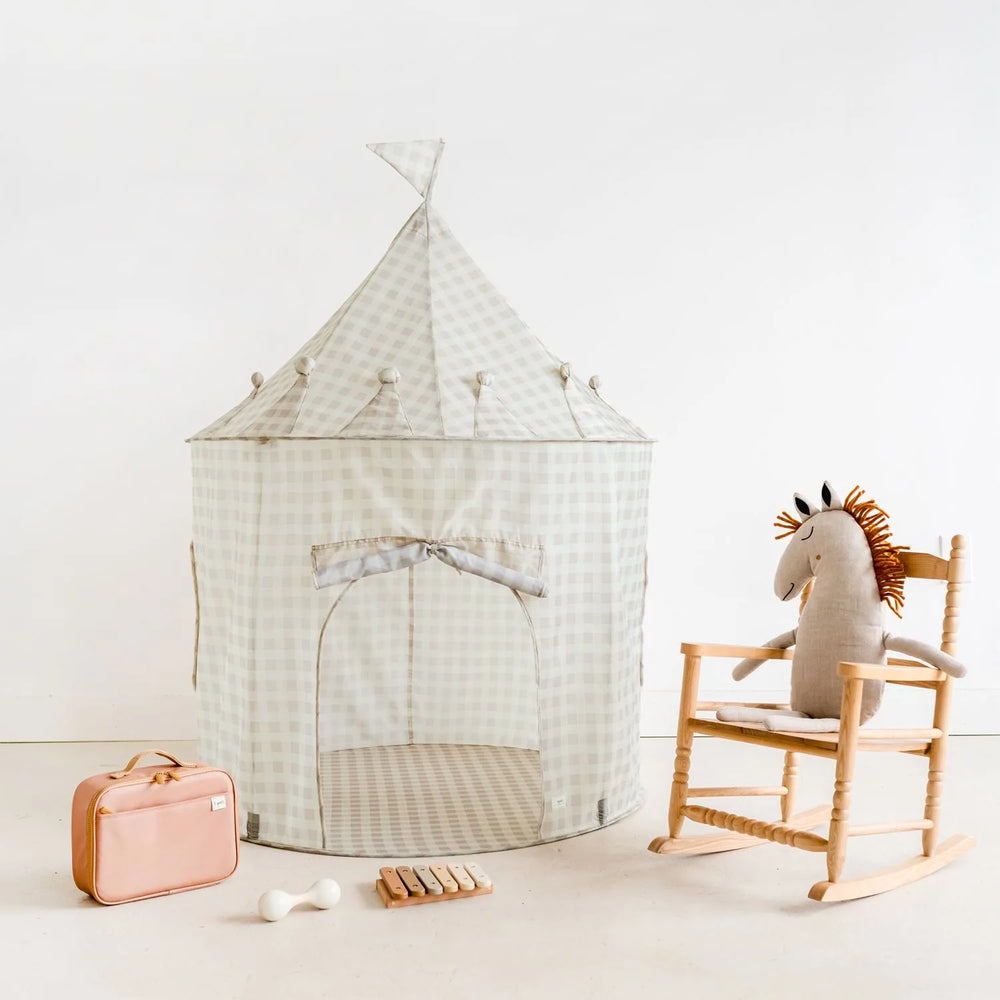 3 Prouts Legetelt – Gingham beige – 3 Sprouts