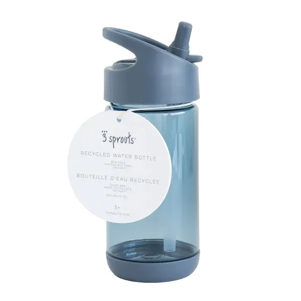 Drikkedunk 0,35 l med drikketud og sugerør, blå – Tritan, BPA-fri – 3 Sprouts