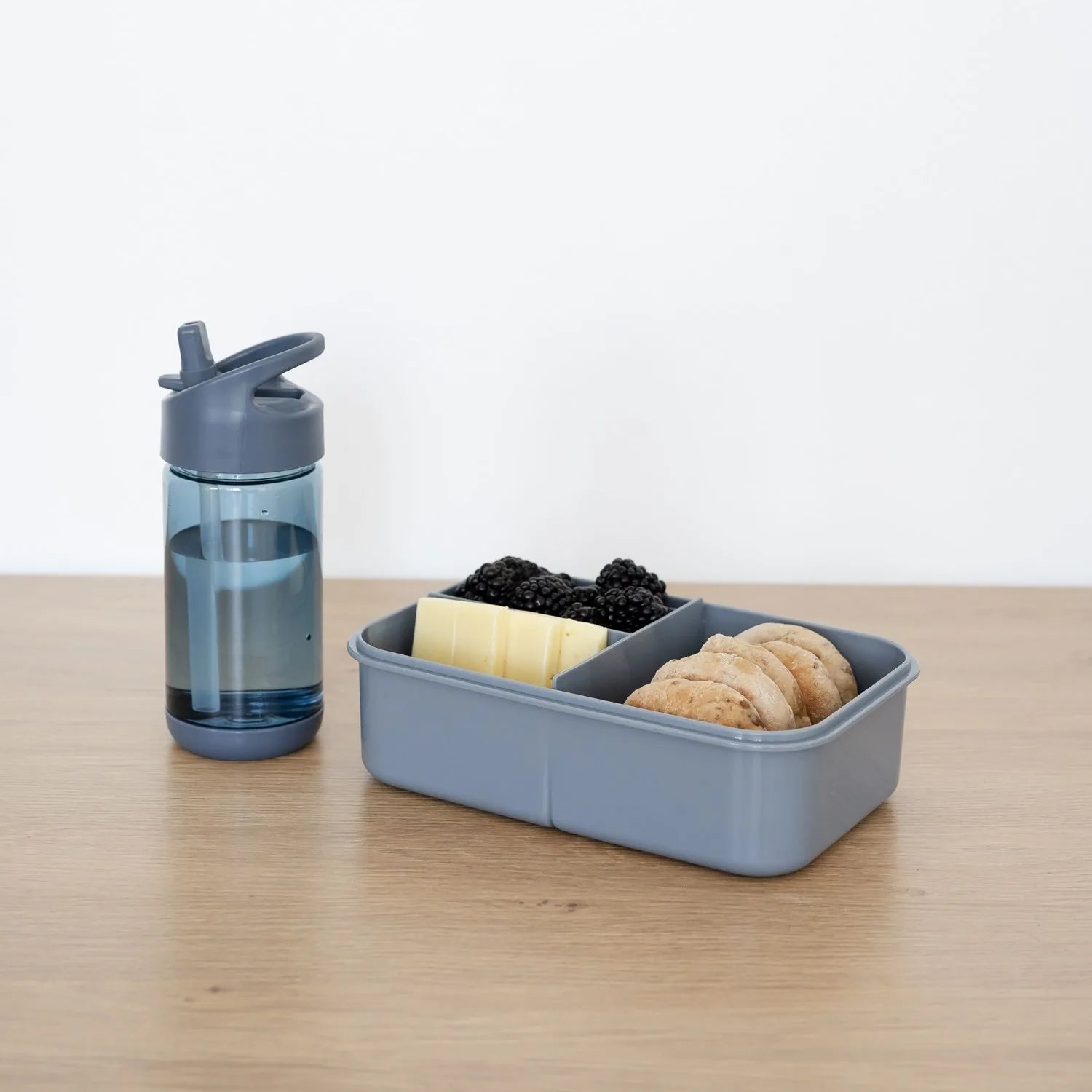 Drikkedunk 0,35 l med drikketud og sugerør, blå – Tritan, BPA-fri – 3 Sprouts