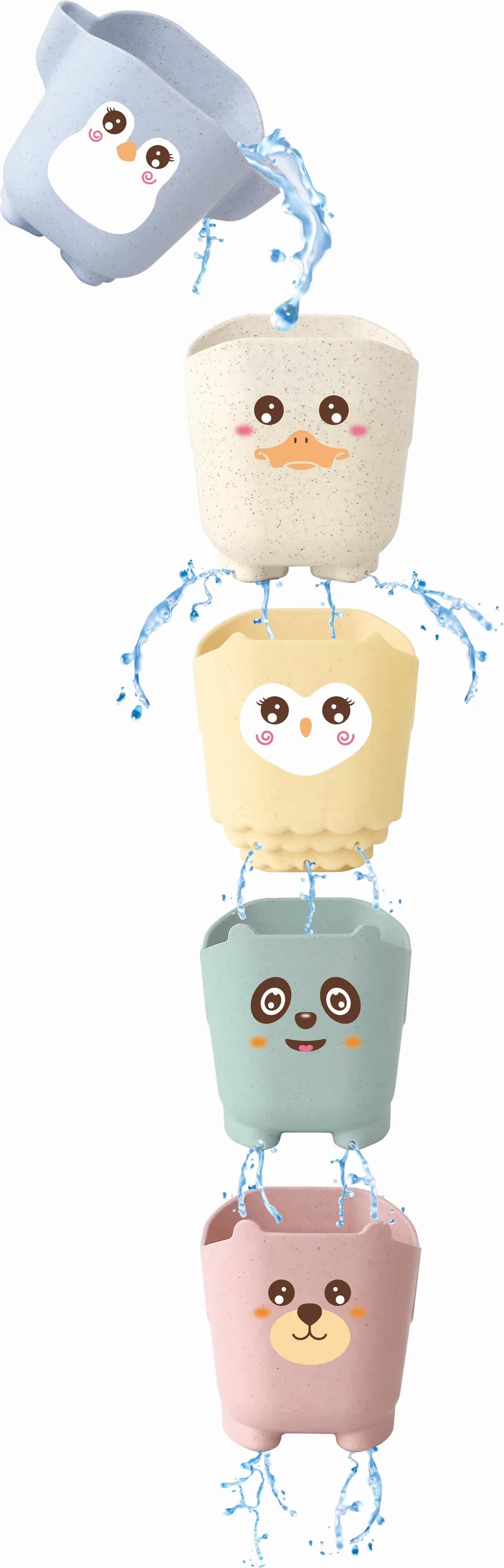 Bioplast Badelegetøj Stablekop Med Hul (5 Stk.) – Kinder and Kids