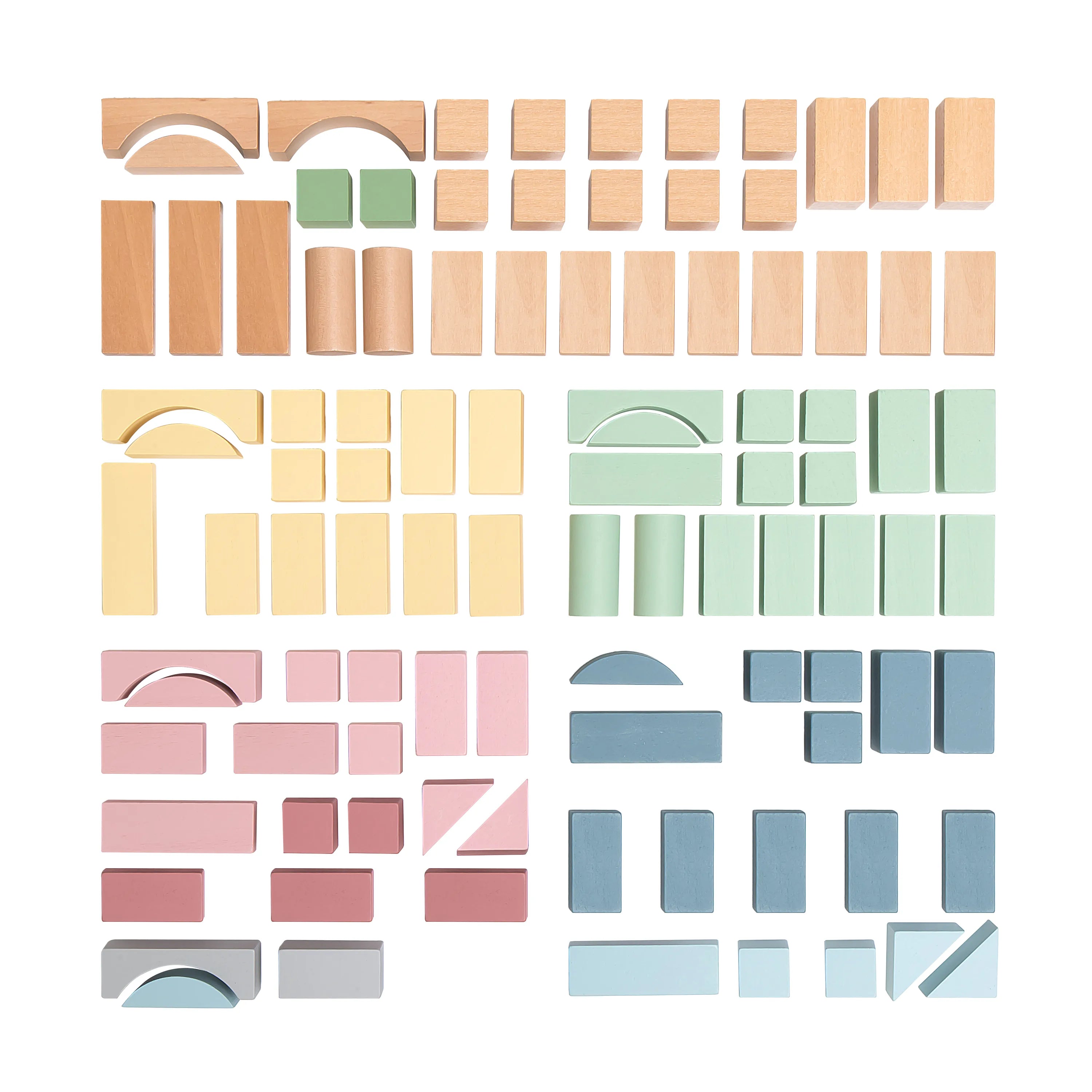 Byggeklodser (100 Stk.) Træ – Kinder and Kids