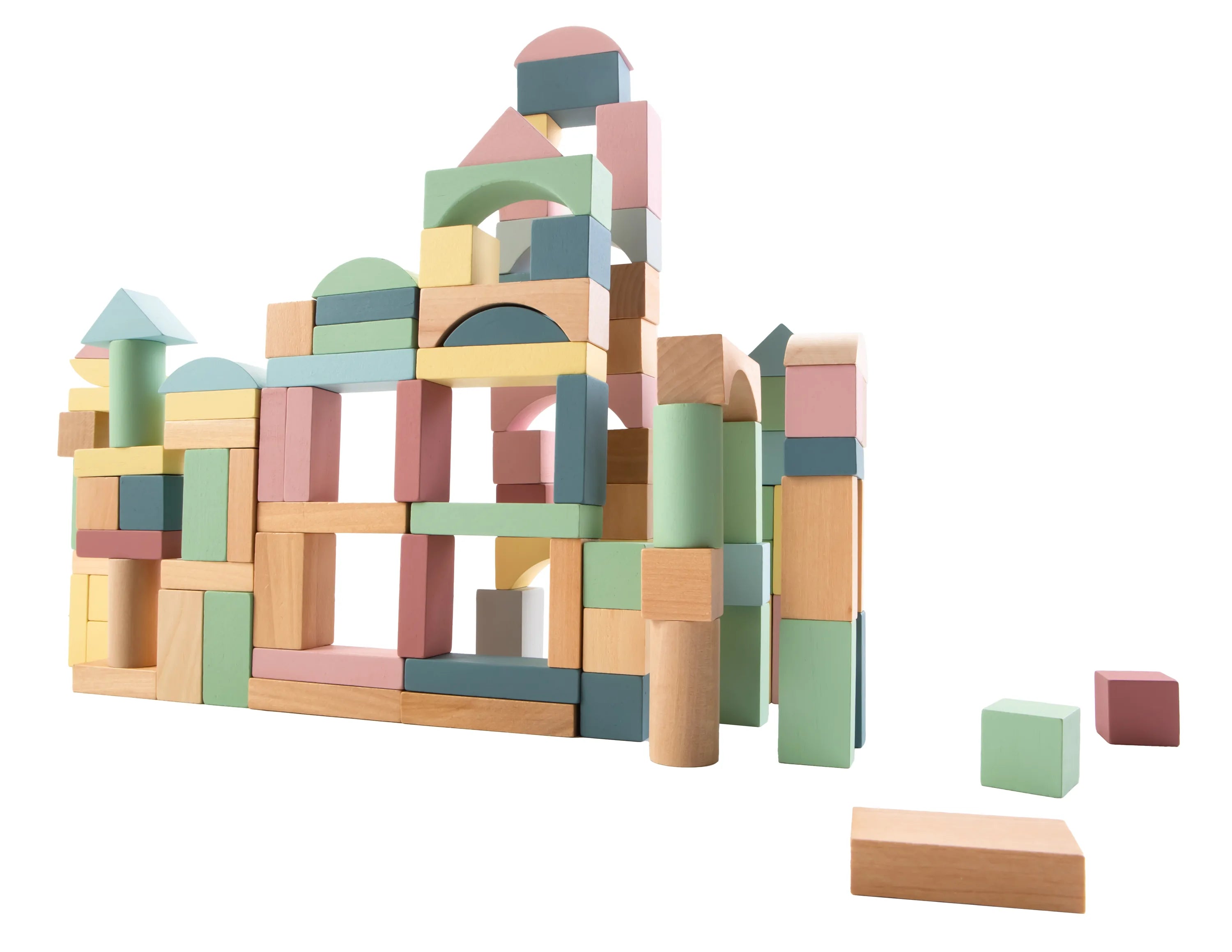 Byggeklodser (100 Stk.) Træ – Kinder and Kids