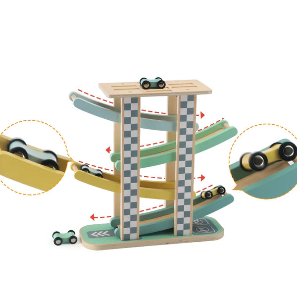 Bilbane Med Biler (4 Stk.) – Kinder and Kids