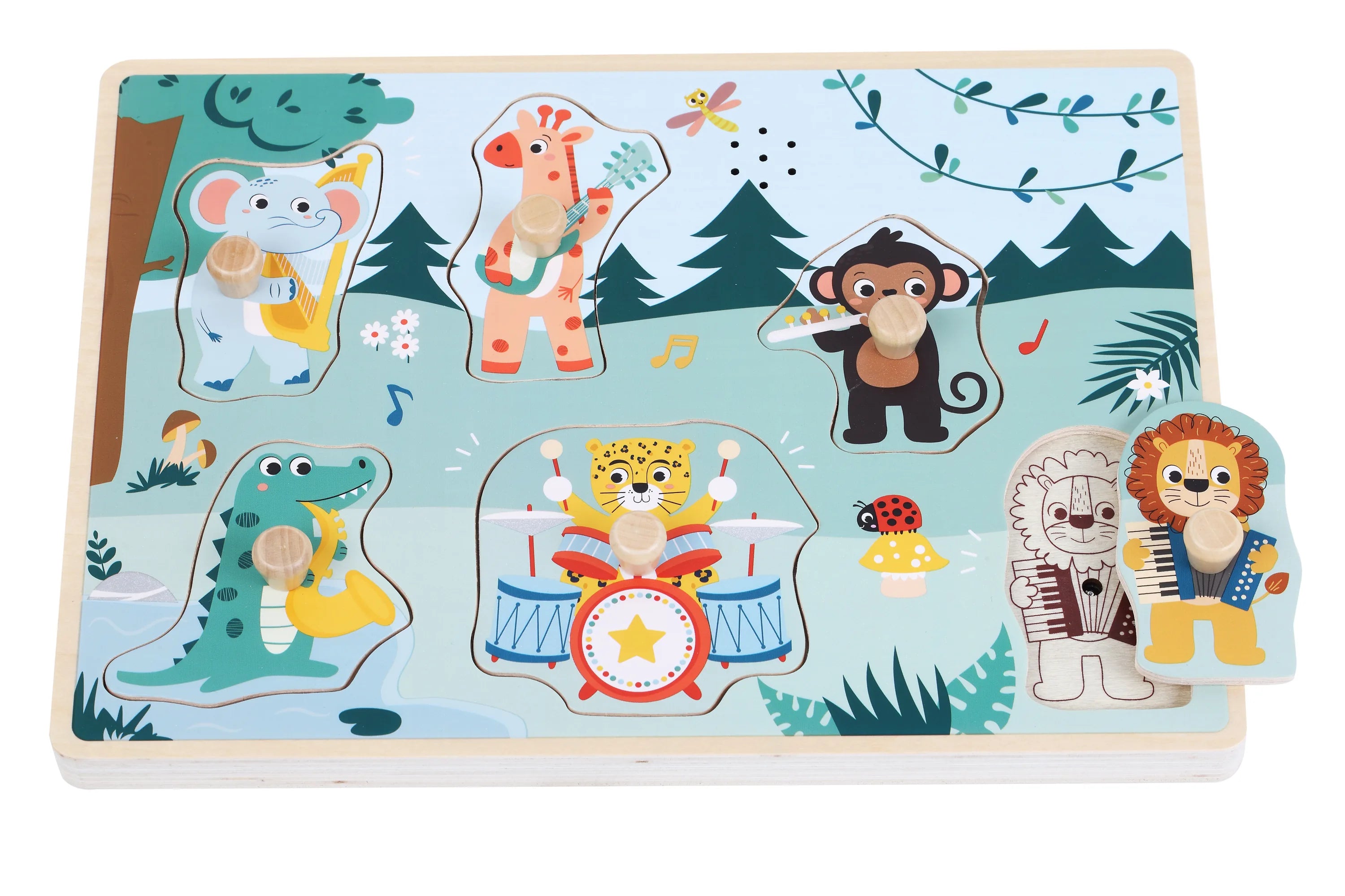 Knoppuslespil Træ – Musik – Kinder and Kids