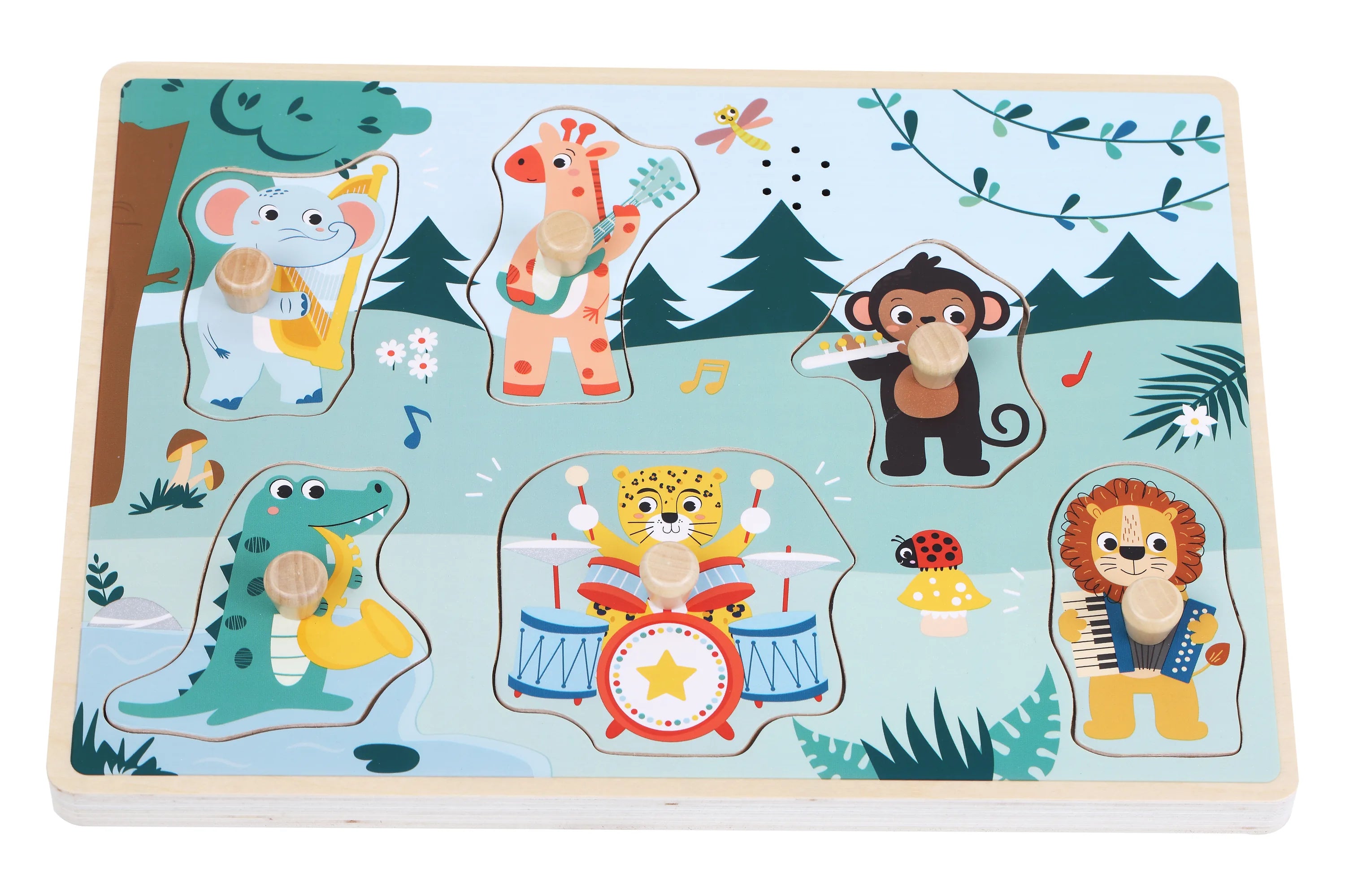 Knoppuslespil Træ – Musik – Kinder and Kids