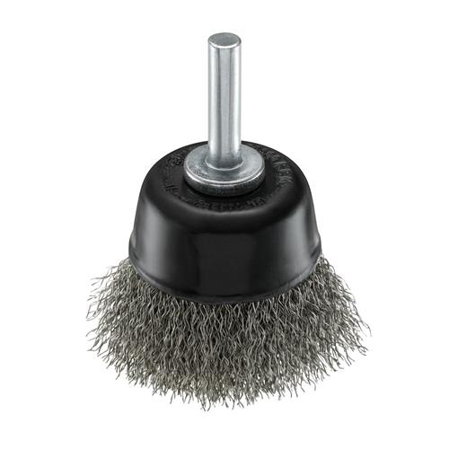 Ironside kopbørste med skaft rustfri tråd, bølget