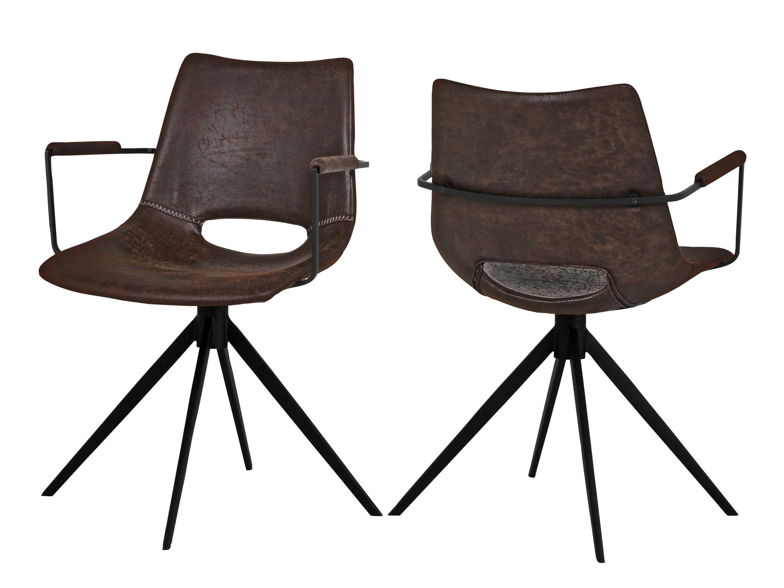 Krabben med drejefod og armlæn