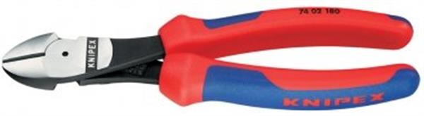 Knipex 7402 kraft sidebidetang sort finish, 160mm