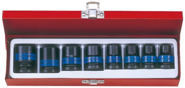 King Tony 4408MP krafttoppe i sæt 6kt. 10-24 mm