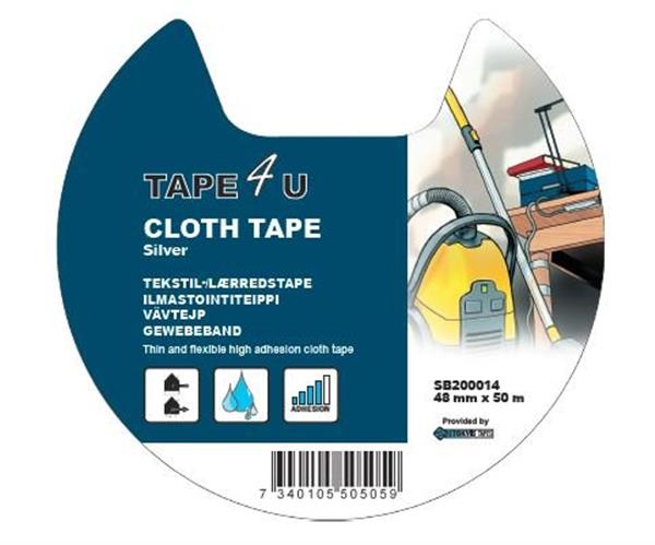 Stokvis SB lærredstape sølv