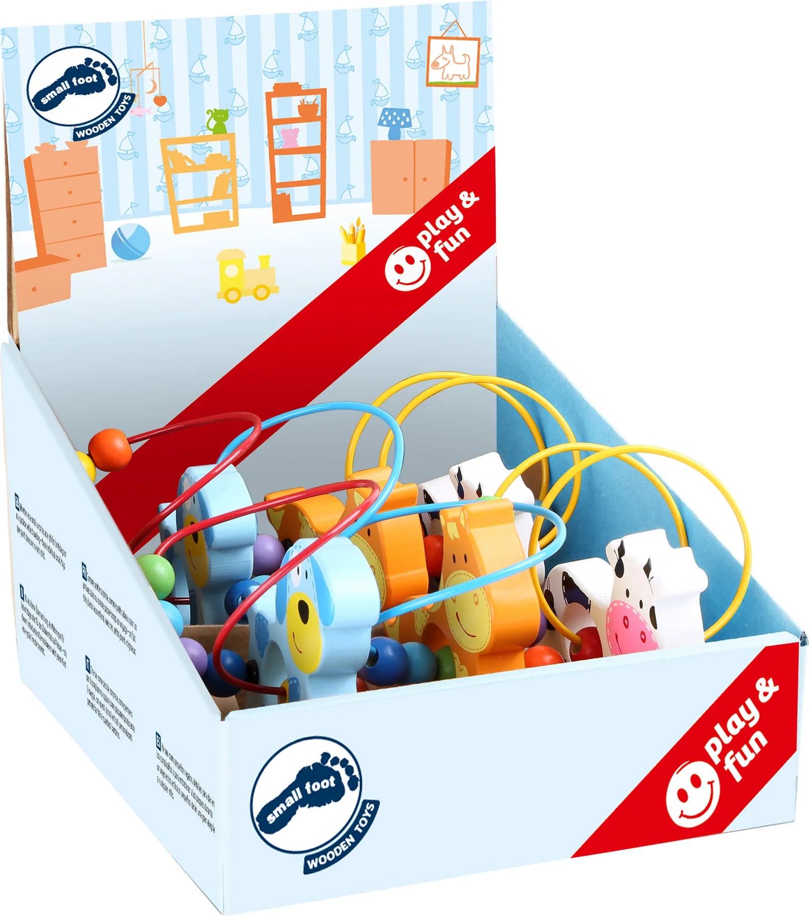 Small Foot Display Aktivitetslabyrint (6Stk) Træ – Gyngehest – Leg - Øvrigt legetøj - Displays