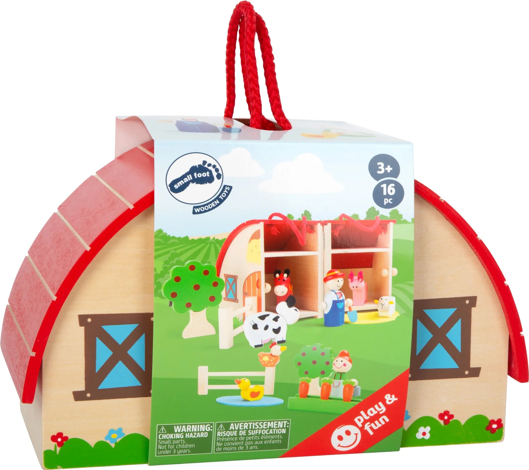 Legekuffert Træ – Bondegården – small foot