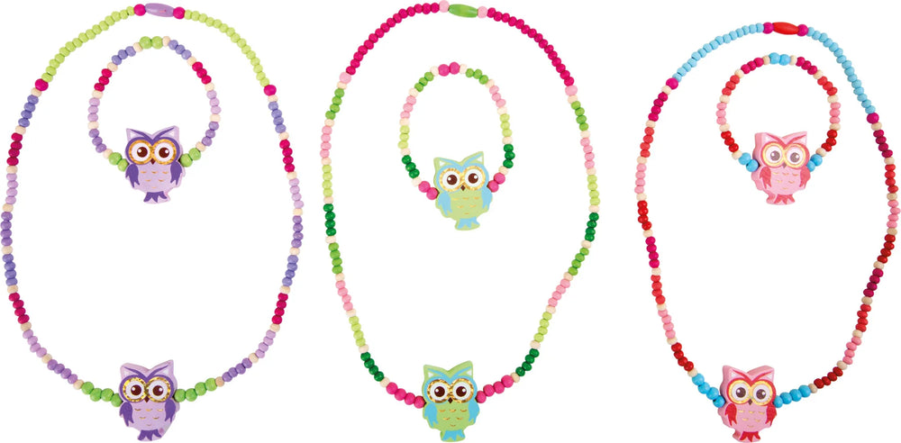 Display Med Smykker (72 Stk) Træ – Ugler – small foot