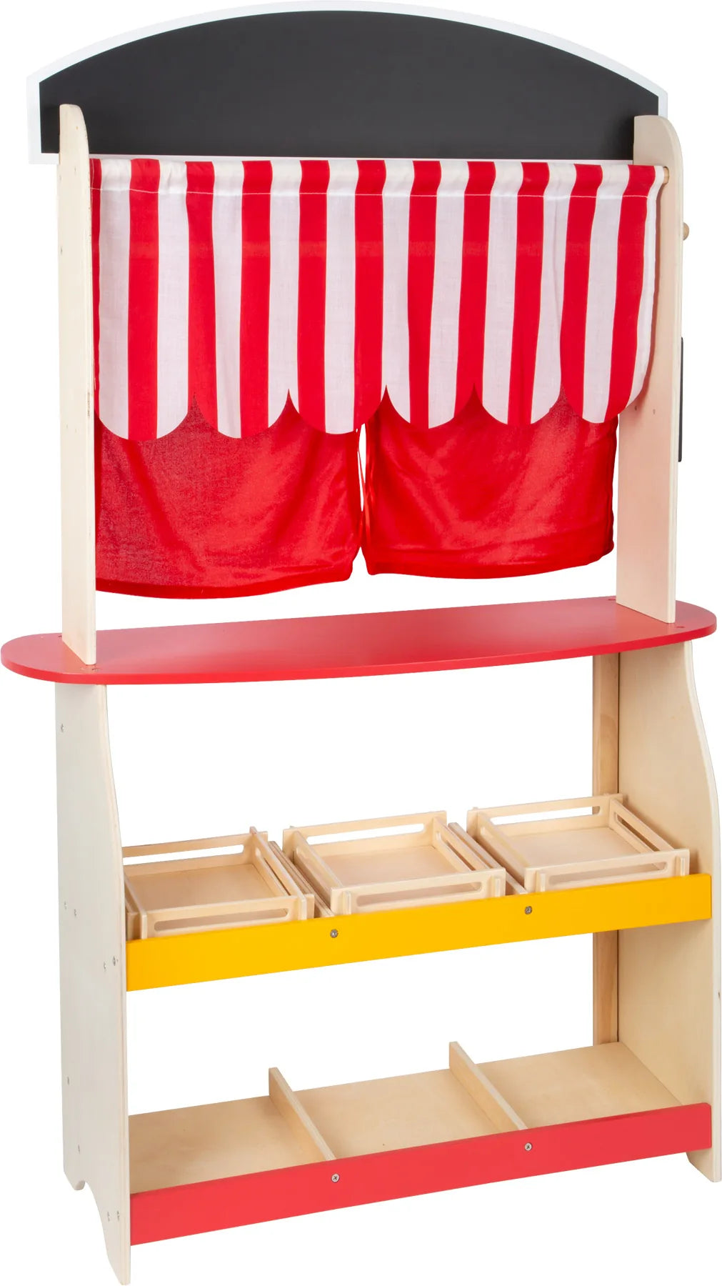 Dukketeater Og Markedsstand Træ – 2 i 1 – small foot