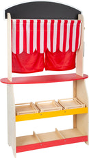 Dukketeater Og Markedsstand Træ – 2 i 1 – small foot