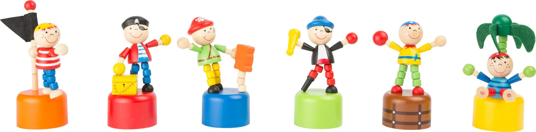 Display (12Stk) Træ – Dansende Pirater – small foot