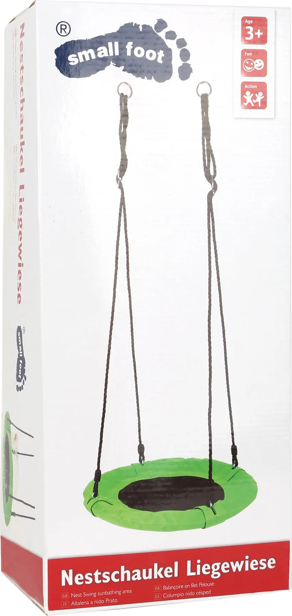 Sansegynge med blød kant, 100 kg, reb 180 cm – small foot