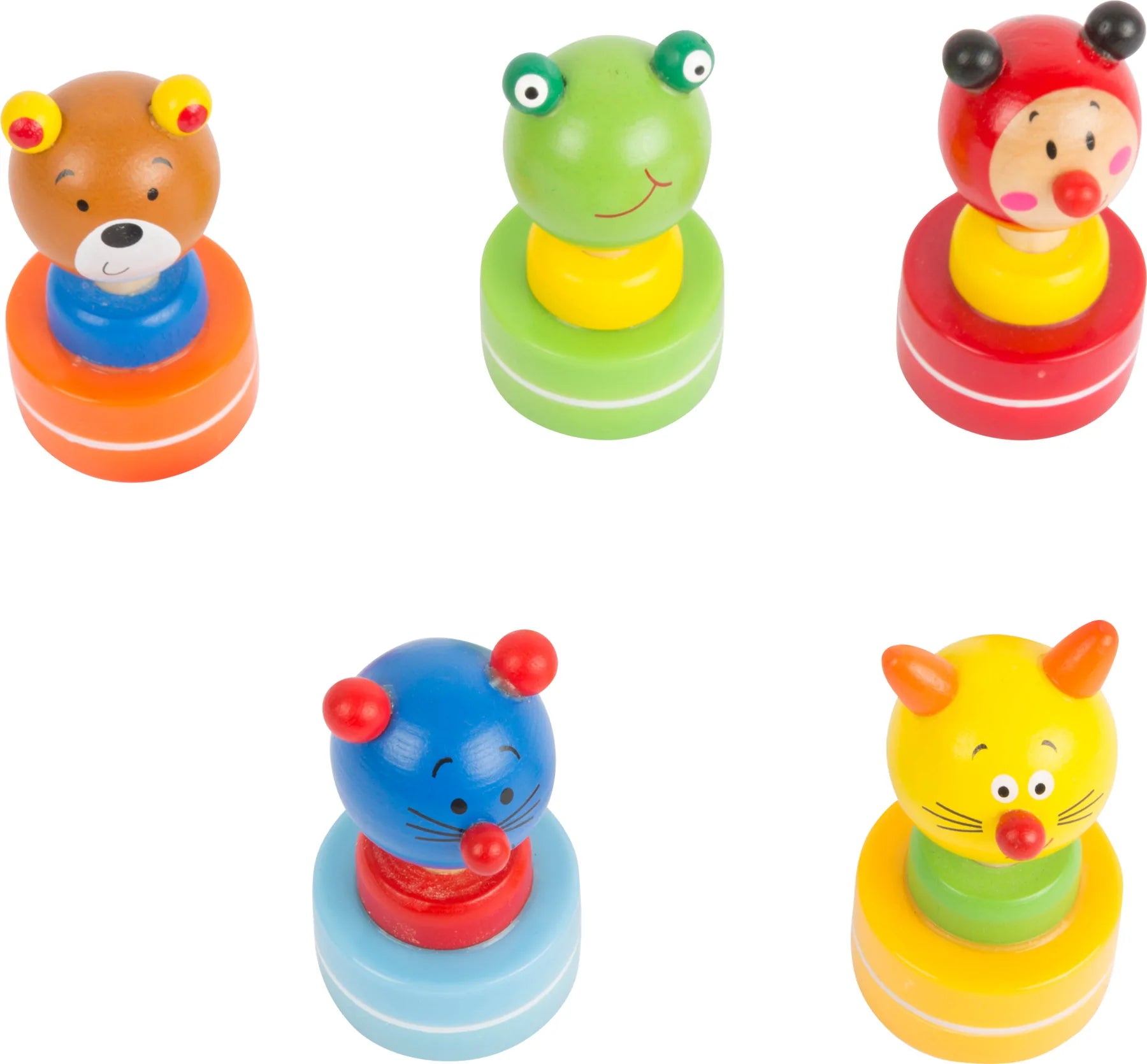 Small Foot Display Stempler (24 Stk) Træ – Dyr – Leg - Øvrigt legetøj - Displays