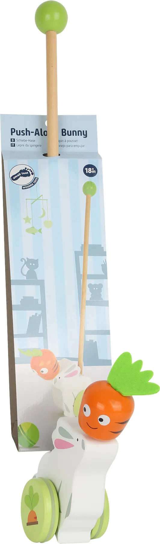 Small Foot Skubbedyr Træ – Haren Bunny – Leg - Fysisk udfoldelse - Gåstole og skubbe vogne