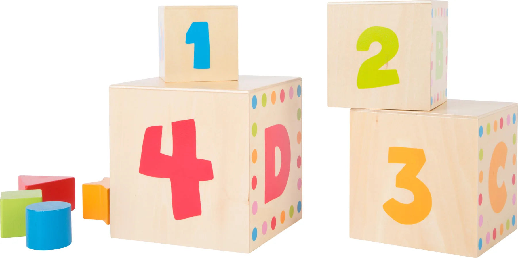 Stable Klodser Træ – ABC Stacking – small foot