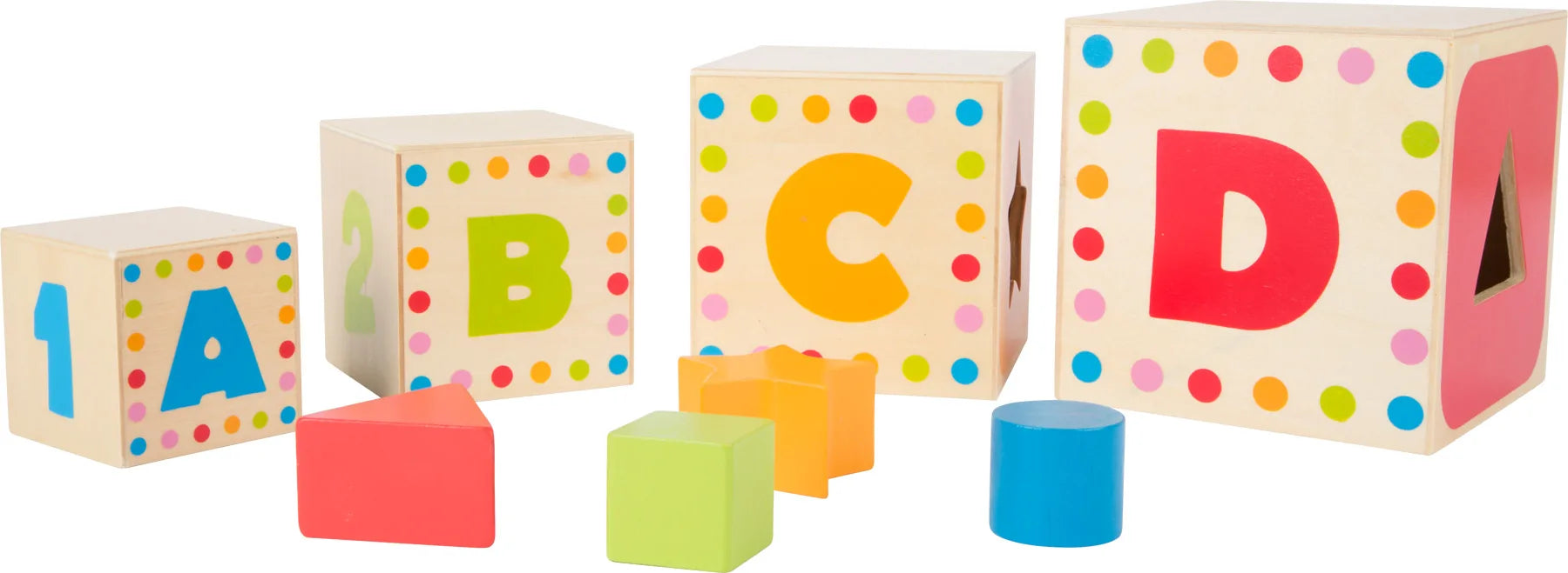 Stable Klodser Træ – ABC Stacking – small foot