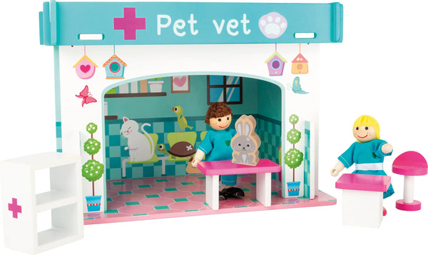 Temaleg Træ – Dyrehospital med Tilbehør – small foot