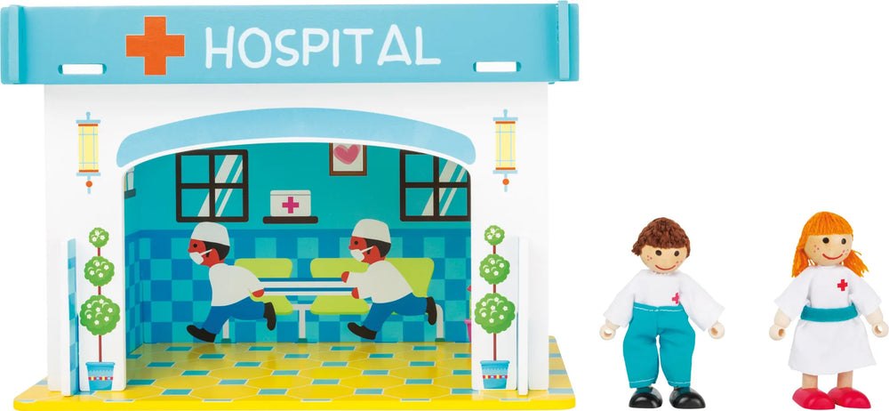 Temaleg Træ – Hospital med Tilbehør – small foot