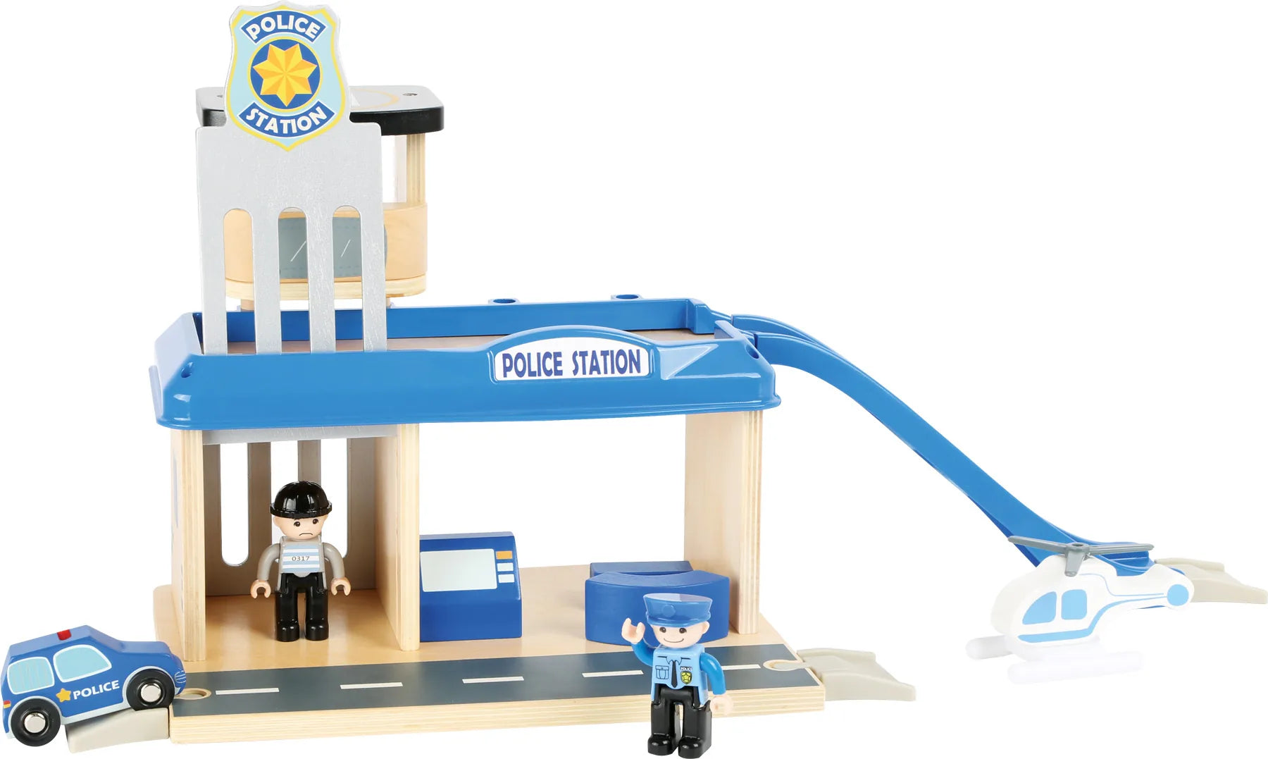 Politistation Med Tilbehør Træ – small foot