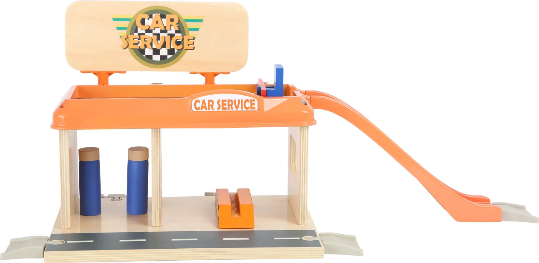 Auto Repair Shop With Petrol Station Træ – small foot