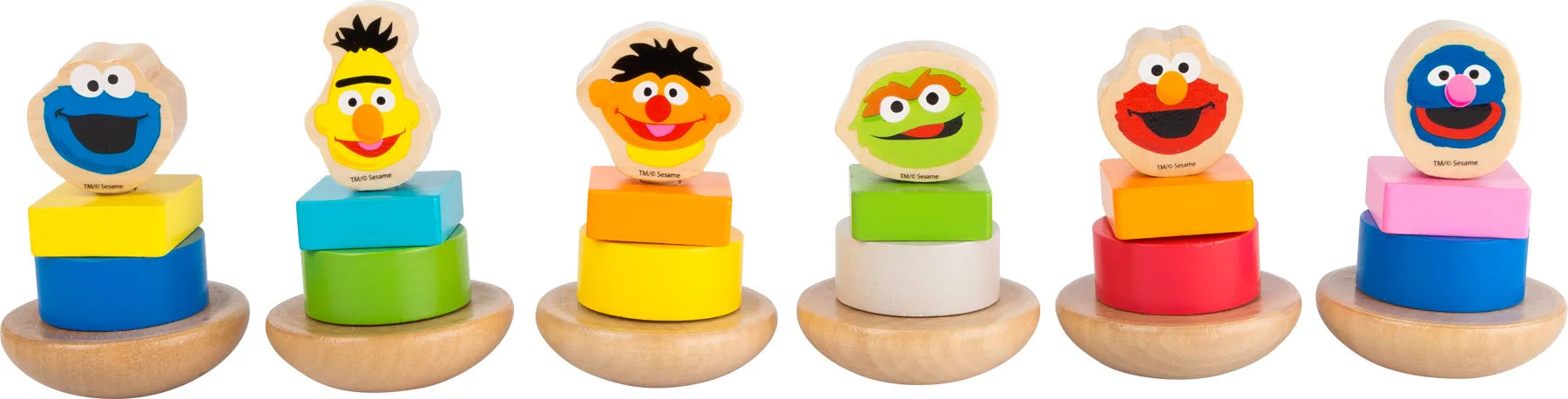 Small Foot Display Skrue Figurer (12 Stk) Træ – SESAME STREET – Leg - Øvrigt legetøj - Displays