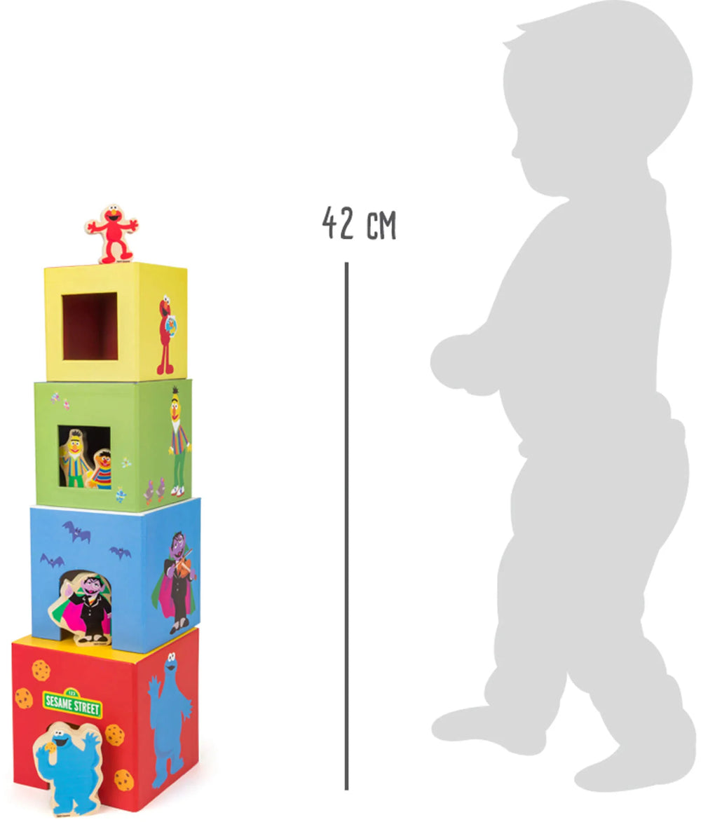 Stabletårn Med Figurer Træ – SESAME STREET – small foot
