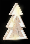Juletræ med LED-lys shabby chic 25 cm – small foot