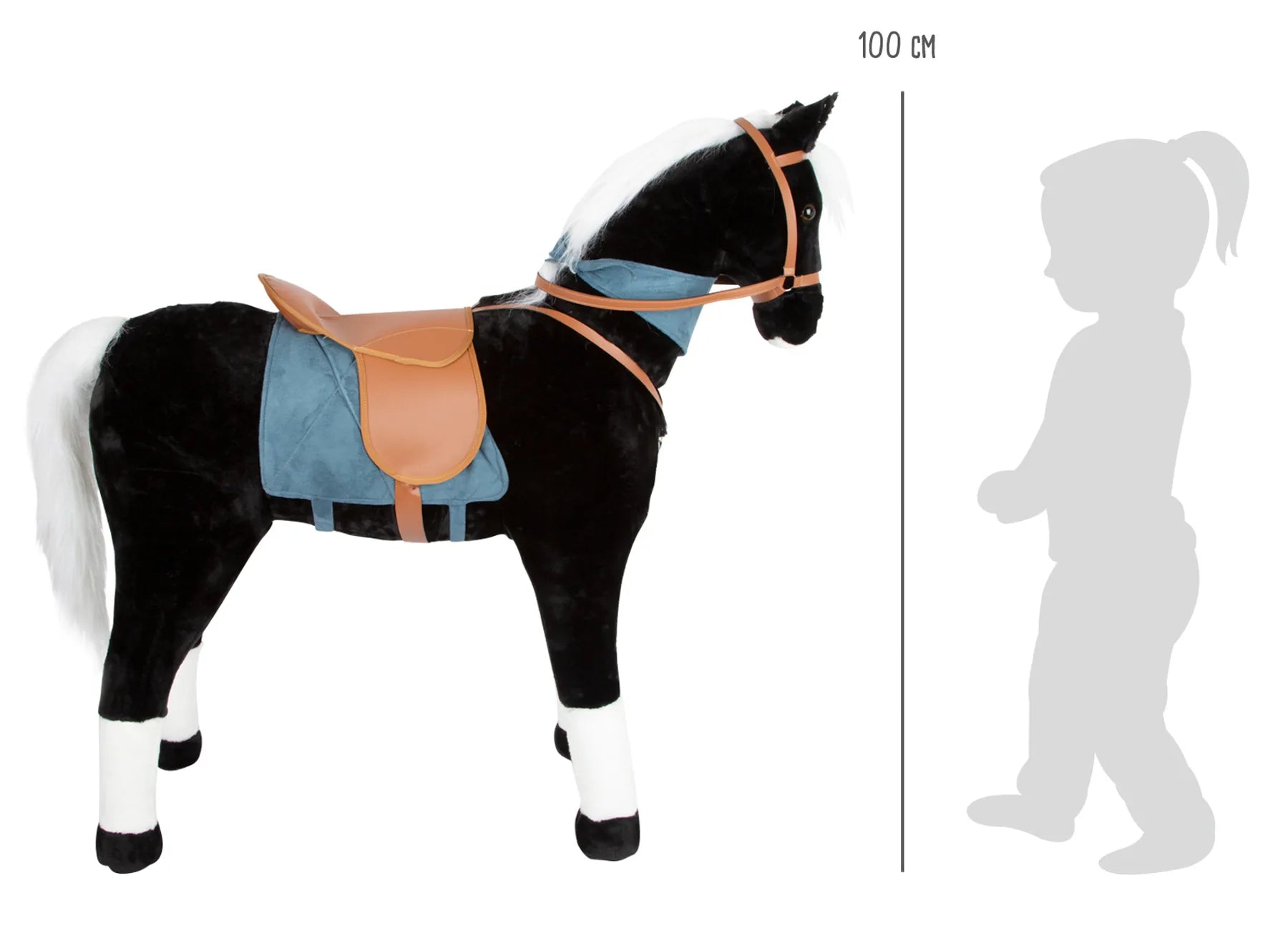 Hest Xl Med Lyd – Sort – small foot