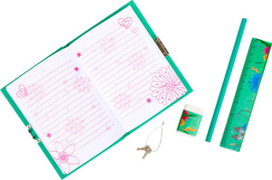 Legler Dagbog Med Havfrue Og Tilbehør Træ – Leg - Kreativitet - Skrive og male