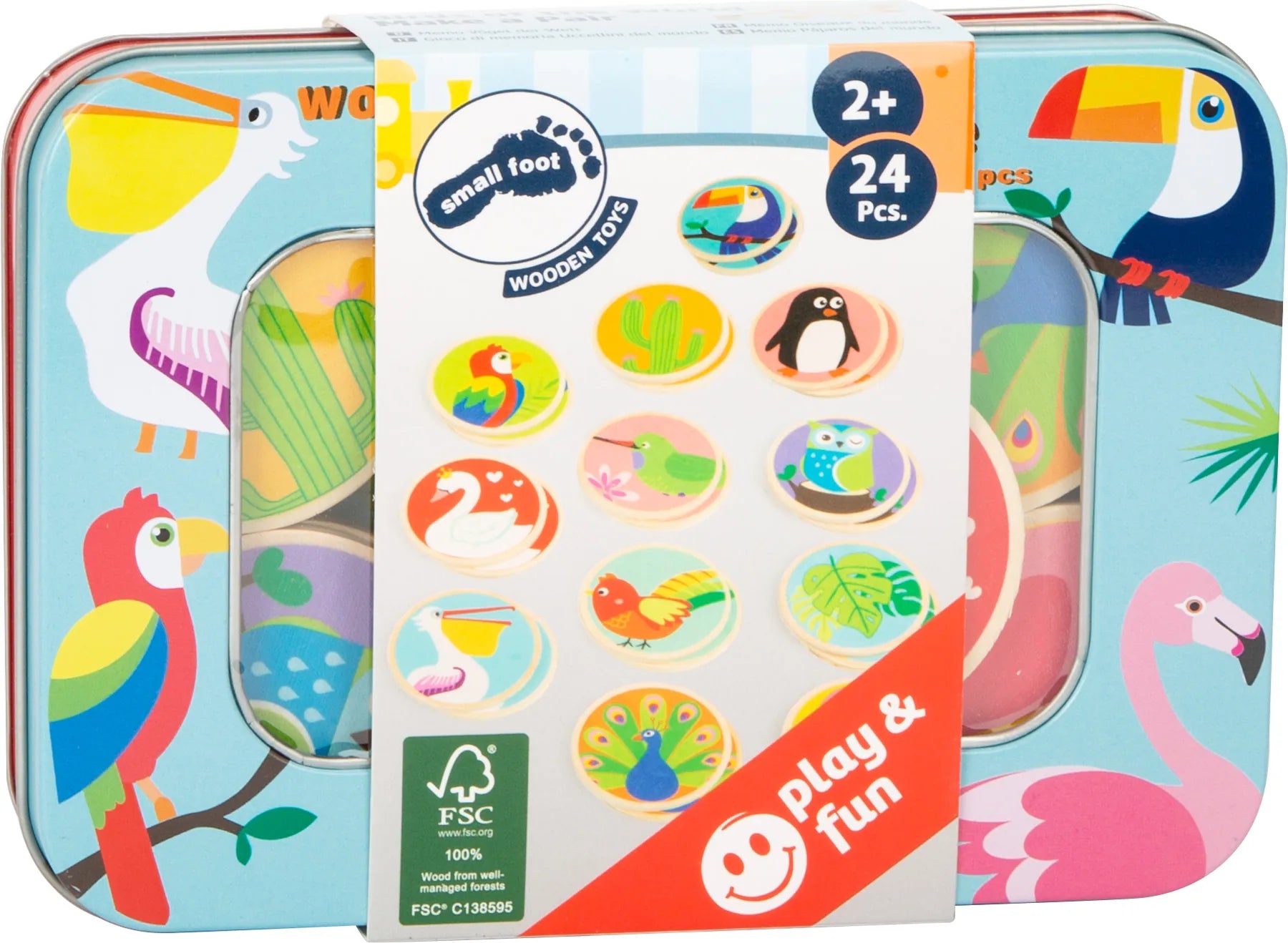 Memoryspil Træ – Verdens Fugle – small foot