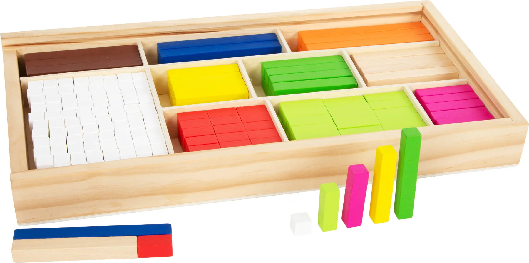 Regnestave i træ til talforståelse, 308 dele – small foot