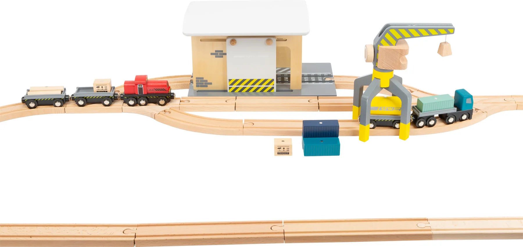 Freight Depot With Accessories Træ – small foot