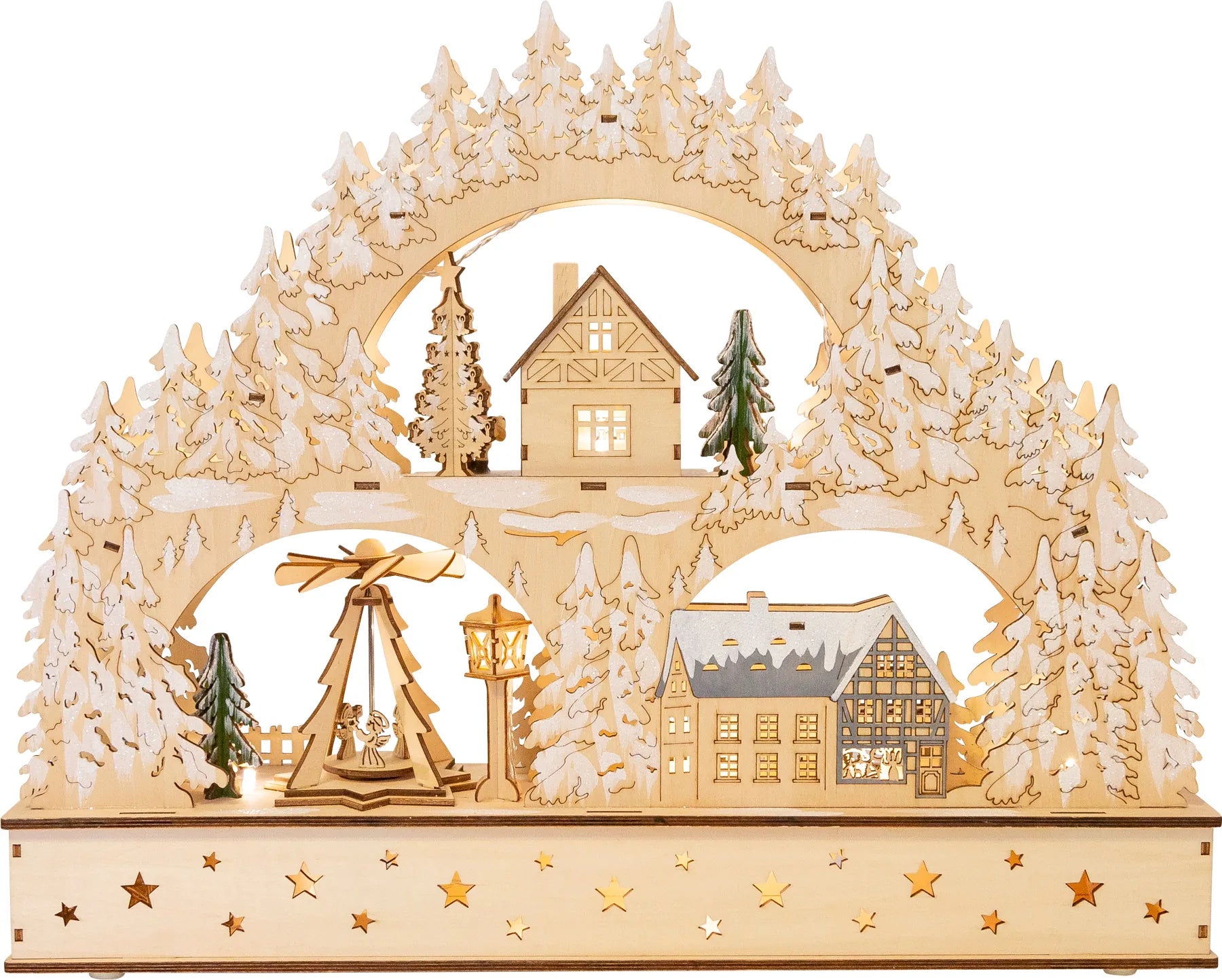 Julelampe Træ – Vinter By med Arkader – small foot