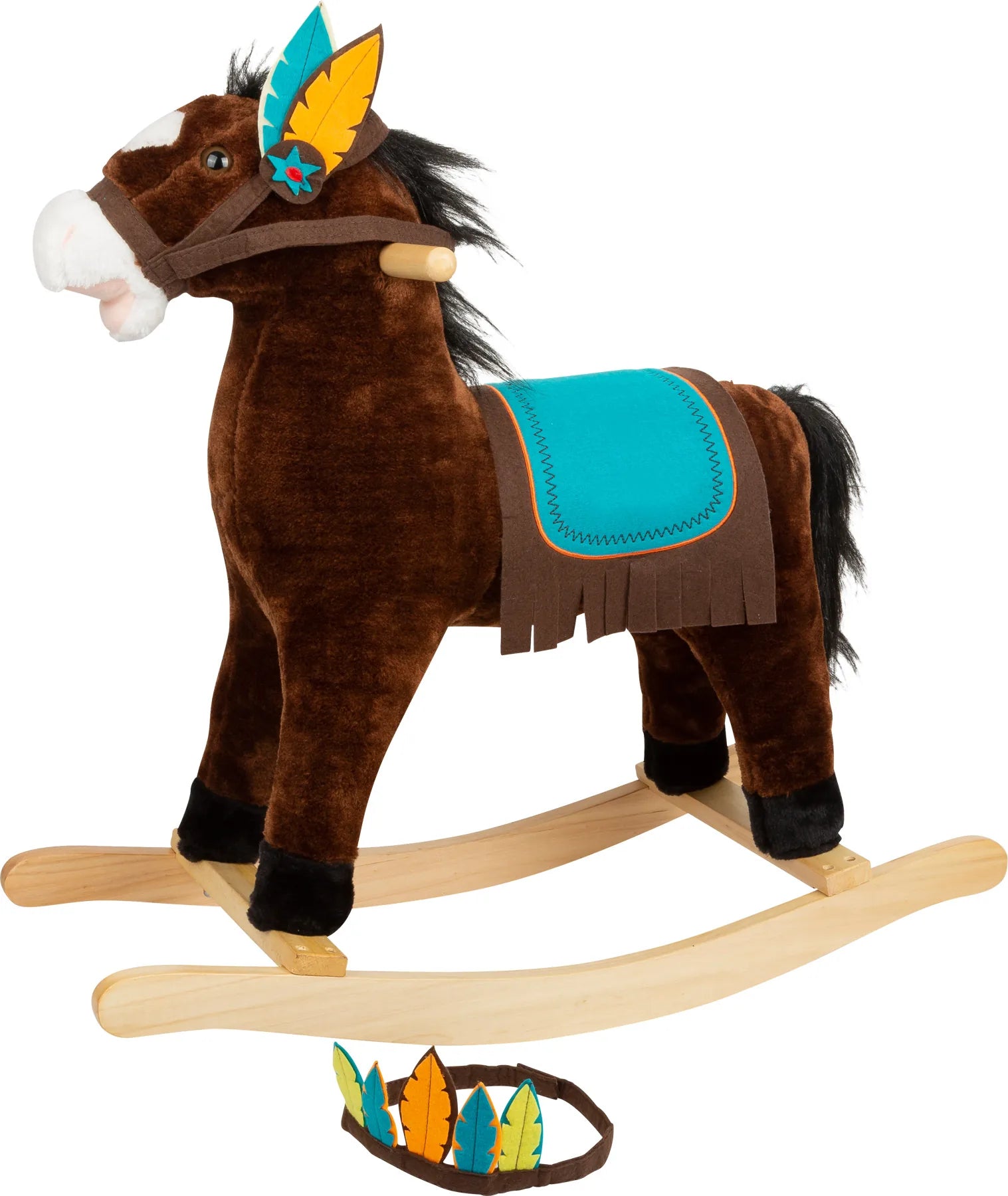 Gyngehest Træ – Indianer – small foot